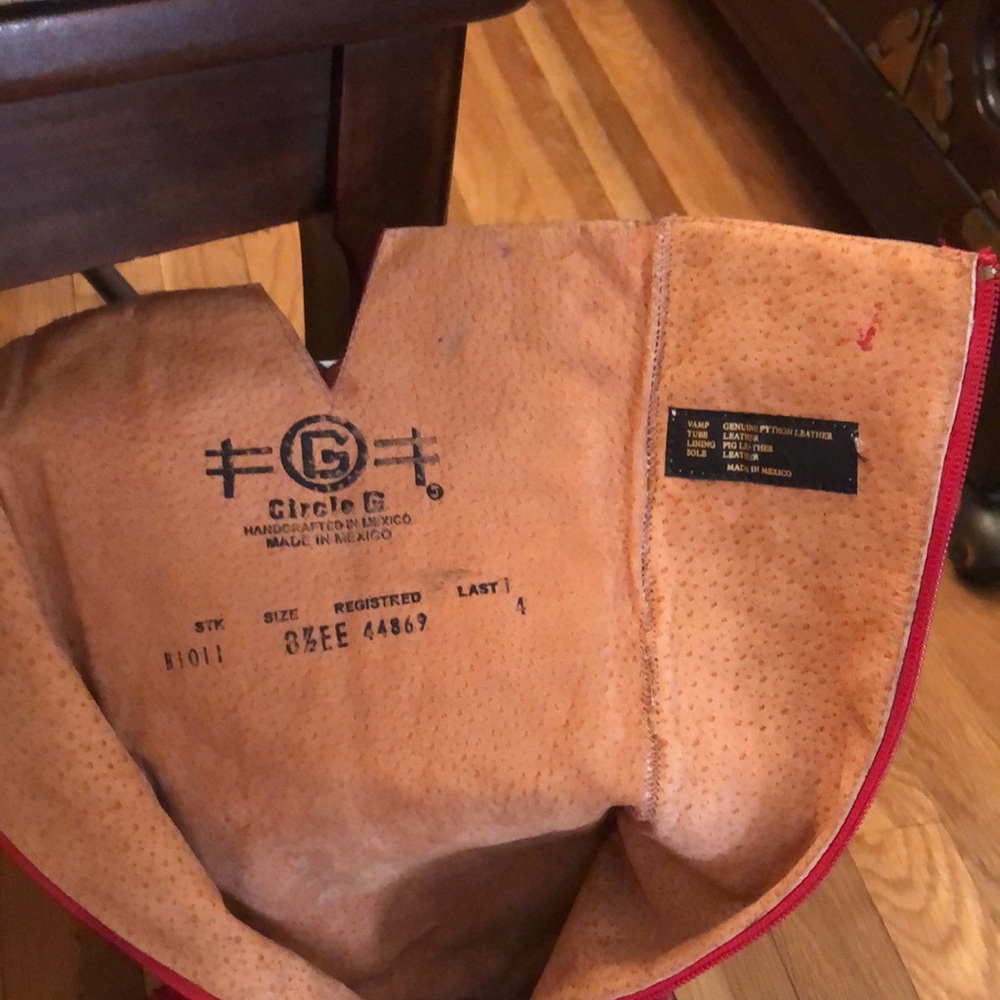 Leather Python Western Styled Boots! - image 7